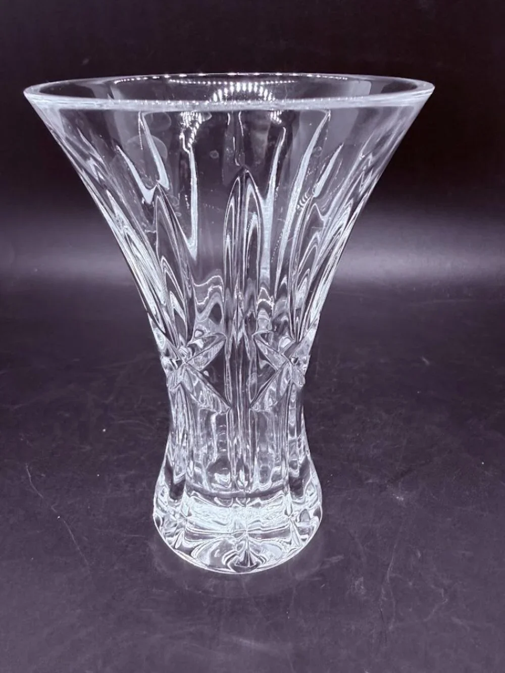 Vintage Waterford Society 1996 Crystal Flared Posy Bud Vase 4 3/8”